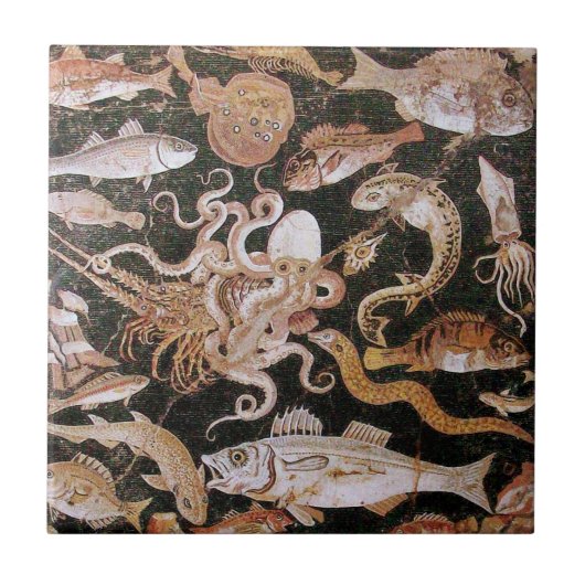POMPEII-COLLECTIE / OCEAN - LIFE-SCENE VOOR ZEEEN TEGELTJE (Voorkant)