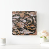 POMPEII-COLLECTIE / OCEAN - LIFE-SCENE VOOR ZEEEN VIERKANTE KLOK (Huis)