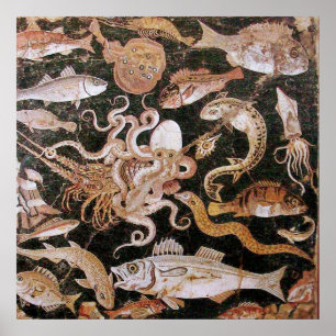 POMPEII COLLECTIE / OCEAN - ZEE LEVEN SCÈNE POSTER