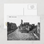 Pompeii, Crossroad in de stad Briefkaart (Voorkant / Achterkant)