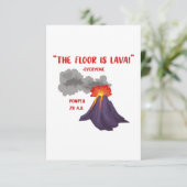 Pompeii de vloer is Lava Bedankkaart (Staand voorkant)