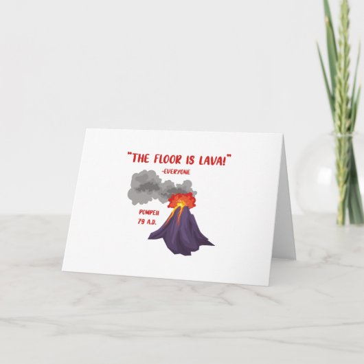 Pompeii de vloer is Lava Kaart (Voorkant)