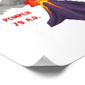 Pompeii de vloer is Lava Poster (Hoek)