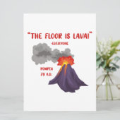 Pompeii de vloer is Lava Save The Date (Staand voorkant)