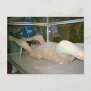 Pompeii, een van de bewoners die in de as gevangen briefkaart