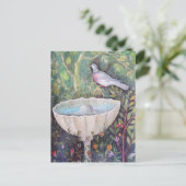 Pompeii Fresco van Pigeon over een fontein Briefkaart (Staand voorkant)