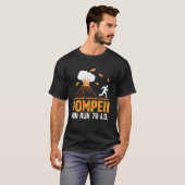 Pompeii Fun Run 79 A.D. Het oude Rome Mount Vesuvi T-shirt (Voorkant volledig)