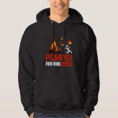 Pompeii Fun run 79 ad Funny Volcano aan het draaie Hoodie (Voorkant)
