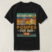 Pompeii Fun run Geography Volcanoloog Volcanolo T-shirt (Design voorkant)