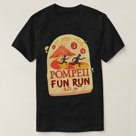 Pompeii Fun Run Gift voor een loper T-shirt (Design voorkant)