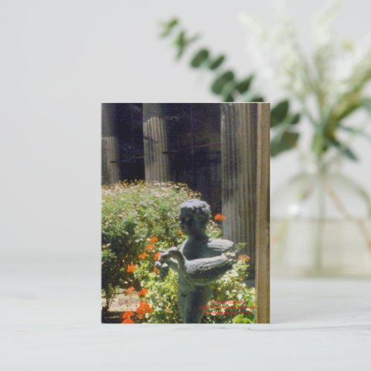 Pompeii Garden Statue Briefkaart (Staand voorkant)