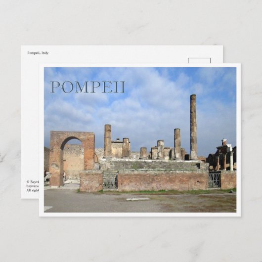 Pompeii, Italië Briefkaart (Voorkant / Achterkant)