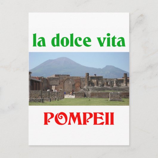 Pompeii Italië Briefkaart (Voorkant)