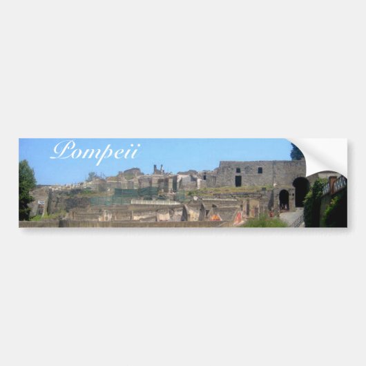 Pompeii Italië Bumpersticker (Voorkant)