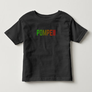 Pompeii Italië Minimaal Typografisch Ontwerp Kinder Shirts