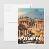 Pompeii Italië Mount Vesuvius Reizen Briefkaart (Voorkant / Achterkant)