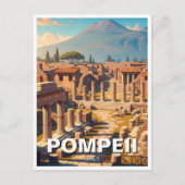 Pompeii Italië Mount Vesuvius Reizen Briefkaart (Voorkant)