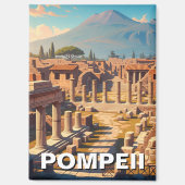 Pompeii Italië Mount Vesuvius Reizen Magneet (Voorkant)