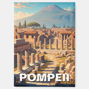 Pompeii Italië Mount Vesuvius Reizen Magneet