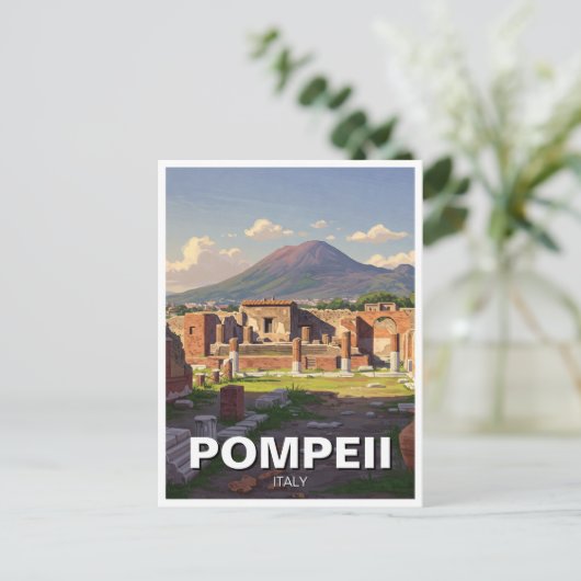 Pompeii Italië Reizen Briefkaart (Staand voorkant)