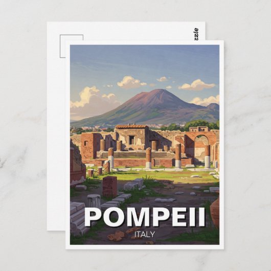 Pompeii Italië Reizen Briefkaart (Voorkant / Achterkant)