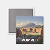 Pompeii Italië Reizen Magneet (Voorkant / Achterkant)