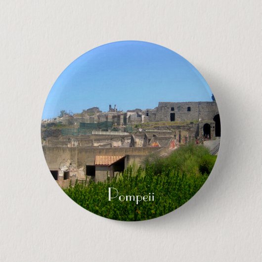 Pompeii Italië Ronde Button 5,7 Cm (Voorkant)
