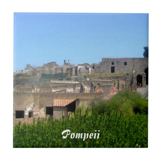 Pompeii Italië Tegeltje (Voorkant)