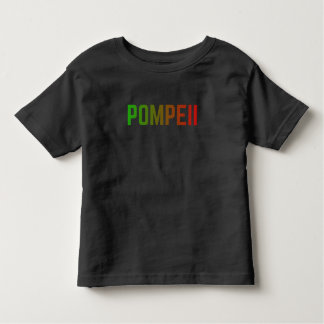 Pompeii Italy Minimal Typographic Design Kinder Shirts