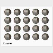 Pompeii Mozaïekvloer Ronde Sticker (Vel)