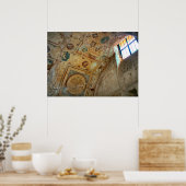 Pompeii, Murals on an arched ceiling Poster (Keuken)