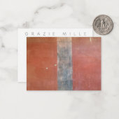 Pompeii Ochre Wall Hartelijk dank Notitiekaartje (Voorkant / Achterkant in situ)