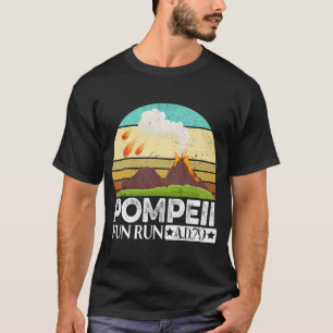Pompeii-onderbreking van de berging van Vesuvius i T-shirt
