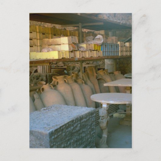 Pompeii, opslag van Amphorae Briefkaart (Voorkant)