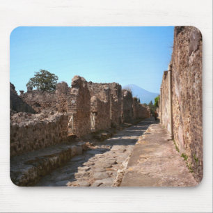 Pompeii, straat met hoge trottoirs muismat