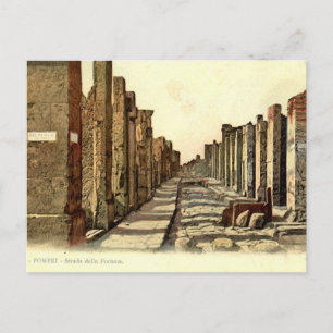 Pompeii, Straat met springstenen Briefkaart