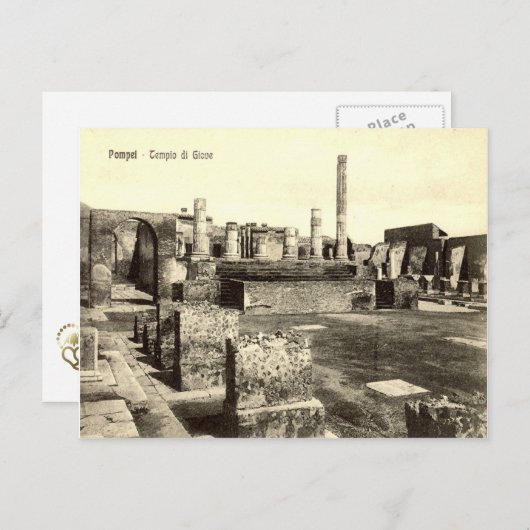 Pompeii, tempel van Jupiter Briefkaart (Voorkant / Achterkant)