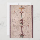 Pompeii-themed Wedding Invitation Kaart (Achterkant)