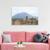 Pompeii-Vesuvius Canvas Afdruk (Insitu (Woonkamer))