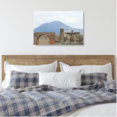 Pompeii-Vesuvius Canvas Afdruk (Insitu (Slaapkamer))