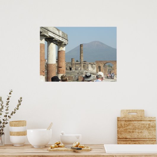 Pompeii-Vesuvius Poster (Keuken)