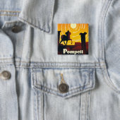 Pompeii Vierkante Button 5,1 Cm (In situ)