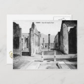 Pompeii, Villa en Vesuvius Briefkaart (Voorkant / Achterkant)