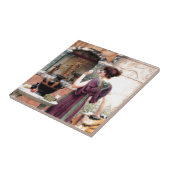 Pompeii Woman Godward garden Tegeltje (Zijkant)