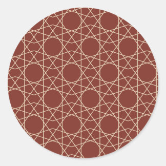 Pompeii Zand Geometrie Ronde Sticker