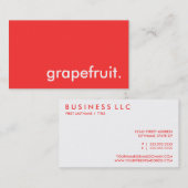 pompelmoes. visitekaartje (Voorkant / Achterkant)