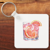 pompelmoescitruscocktail sleutelhanger (Voorkant)