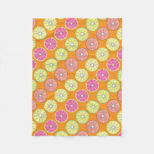 Pompelmoessap/grapefruitmoes Limoen Sinaasappel ci Fleece Deken (Voorkant)