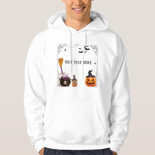 Pompen, Halloween lijst bewerkbaar Hoodie (Voorkant)