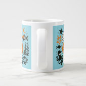 pompen in de oceaan grote koffiekop (Achterkant)